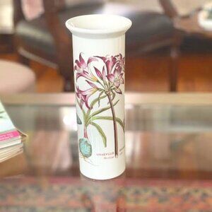 9' Inch Portmeirion Botanic Garden Vase  Mexican Lily Amaryllis English Vase